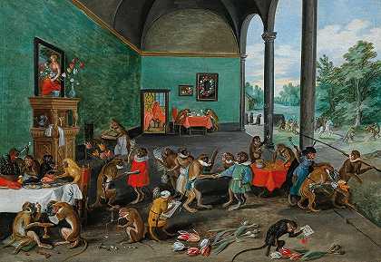 “年轻人Jan Brueghel的Tulipomania寓言”