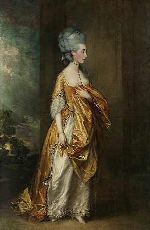 托马斯·盖恩斯伯勒的《格雷斯·达林普·埃利奥特夫人》（1754-1823）