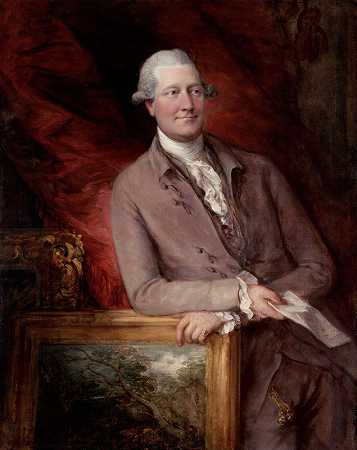 托马斯·盖恩斯伯勒的《詹姆斯·克里斯蒂肖像（1730-1803）》