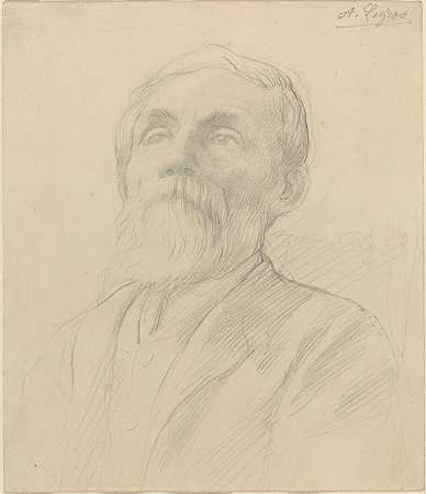 阿尔方斯·勒格罗斯的《老人肖像》