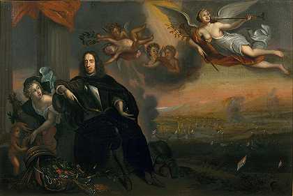 “科内利斯·德·维特（1623-1672）作为1667年查塔姆胜利的煽动者的寓言