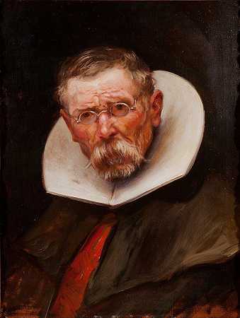 何塞·拉内塞斯（JoséLlaneces）的《身着菲利普三世统治风格的老人肖像》