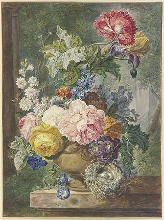 “花瓶里的花束，达贝·艾因·沃格内斯特，乔治·雅各布斯·约翰内斯·范·奥斯（Georgius Jacobus Johannes van Os）
