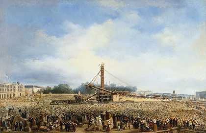 1836年10月25日，弗朗索瓦·杜布瓦（François Dubois）在协和广场（Place de la Concorde）竖立卢克索方尖碑