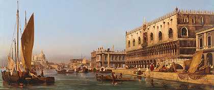伊波利托·卡菲（Ippolito Caffei）的《威尼斯、总督宫和马洛》