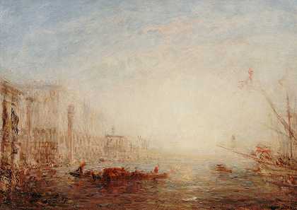 “威尼斯，太阳升起时的大运河