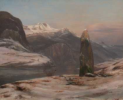 约翰·克里斯蒂安·达尔《Sognefjord的冬天》