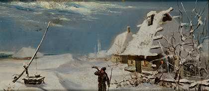 《冬季风景》，作者：Teodor Marian Talowski