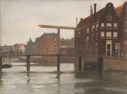威廉·威森的《阿姆斯特丹维伦堡之景》