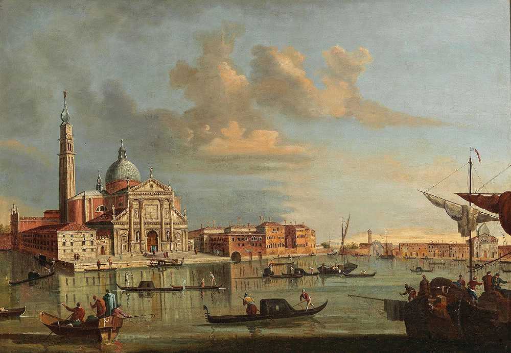 弗朗西斯科·蒂罗尼（Francesco Tironi）的《圣马可的巴西诺与圣乔治·马焦雷，威尼斯》（The Bacino di San Marco with San Giorgio Maggiore，Venice）