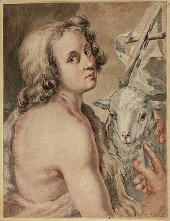 《圣约翰与羔羊》，作者：Carlo Cignani