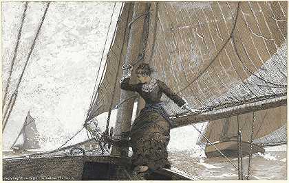 温斯洛·霍默的《帆船女孩》