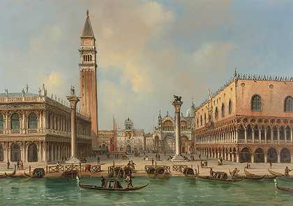 “威尼斯圣马可广场风景”