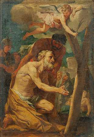 纪尧姆·考图瓦的《圣安德鲁的殉难》
