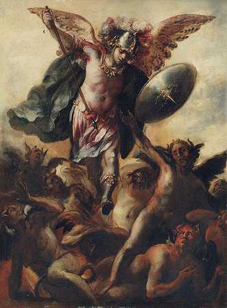 克里斯托巴尔·德·维拉尔潘多的《圣迈克尔战胜魔鬼》