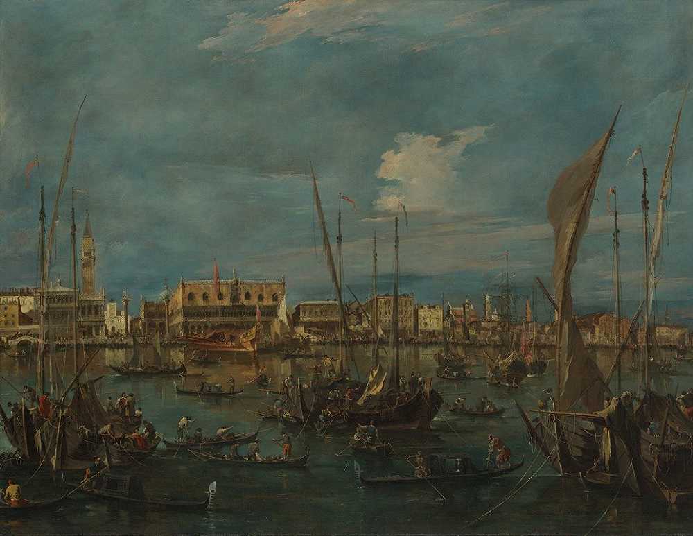 弗朗西斯科·瓜尔迪的《威尼斯从圣马可的巴西诺》