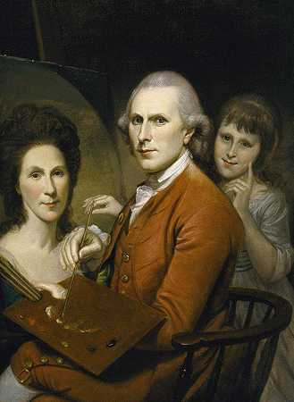 查尔斯·威尔森·皮尔（Charles Willson Peale）的《安吉丽卡自画像》（Self Portrait With Angelica）和《瑞秋肖像》（Portrait Of Rachel）