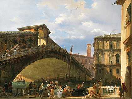 乔瓦尼·米利亚拉的《威尼斯，里亚托桥》