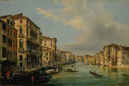 路易吉·奎雷纳的《威尼斯大运河》