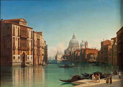 Gustaf Wilhelm Palm的《威尼斯大运河风景》