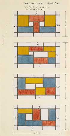 特奥·凡·杜斯伯格的《彩色玻璃窗设计》