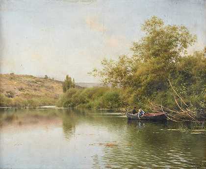 “La Rivière，Santiponce附近，作者：Emilio Sánchez Perrier