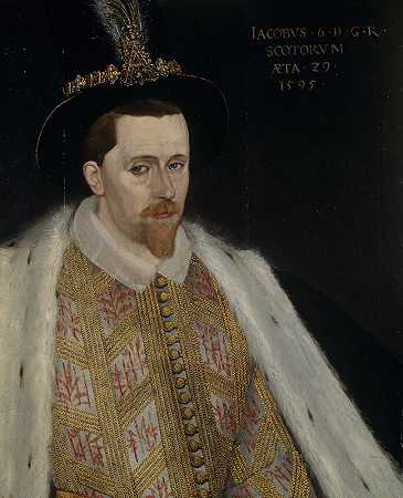 “詹姆斯六世和我，1566-1625年。1567-1625年苏格兰国王。1603-1625年英格兰和爱尔兰国王