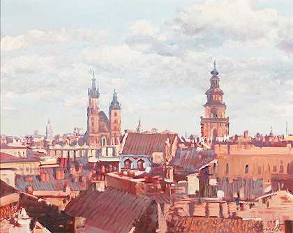 西尔维奥·布鲁内托的《克拉科夫的屋顶》
