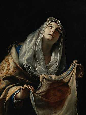 马蒂亚·普雷蒂的《披着面纱的圣维罗妮卡》