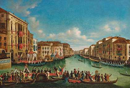 《大运河上的拉加塔，威尼斯》乔瓦尼·格鲁巴茨著