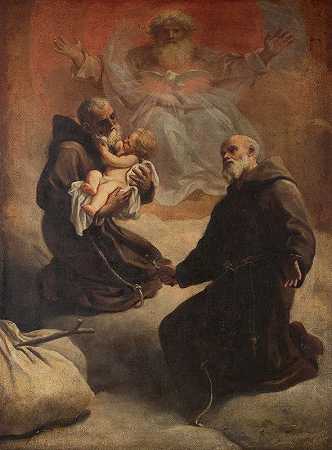 《圣费利克斯·坎塔利西奥与基督的孩子和上帝的父亲》马德里学校