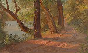 弗雷德里克·埃德温·丘奇的《北美风景（湖边的路）》