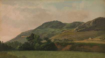西蒙·丹尼斯的《Tivoli的山地风景》