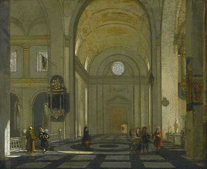 伊曼纽尔·德·维特的《教堂内部》