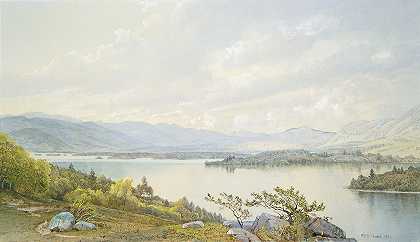 威廉·特罗斯特·理查兹的《斯夸姆湖和三明治山》
