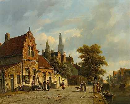 阿德里安努斯·埃弗森的《荷兰小镇》