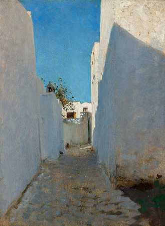 约翰·辛格·萨金特的《摩洛哥街头场景》