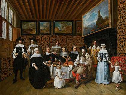 Gillis van Tilborgh的《家庭肖像》
