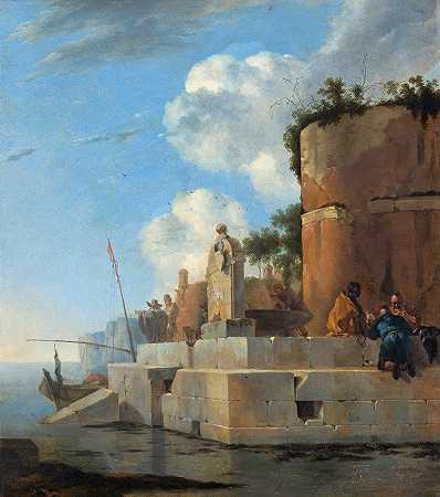 Jan Asselijn的《意大利的海岸废墟》