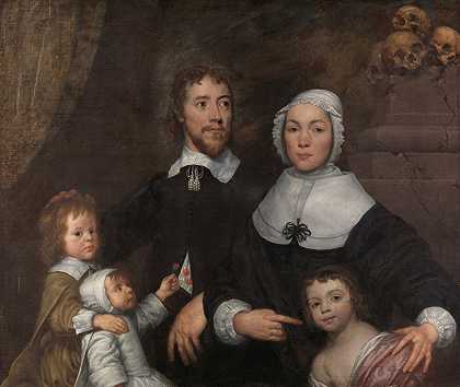《一个家庭的肖像，可能是威廉·多布森的理查德·斯特雷特菲尔德的肖像》