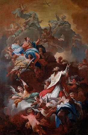 乔瓦尼·卡米洛·萨格雷斯塔尼的《圣菲利普·内里的荣耀》