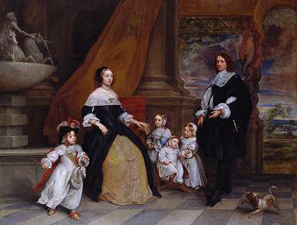 《Jan Baptista Anthoine的家庭》，作者：Gonzales Coques