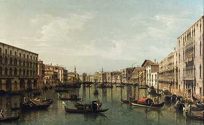 贝尔纳多·贝洛托（Bernardo Bellotto）的《大运河与帕拉齐·福斯卡里（Palazzi Foscari）和莫罗·林（Moro Lin）》