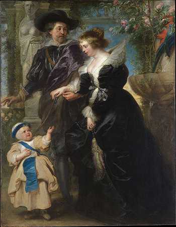 彼得·保罗·鲁本斯的《鲁本斯、他的妻子海伦娜·福门特和他们的儿子弗朗斯》