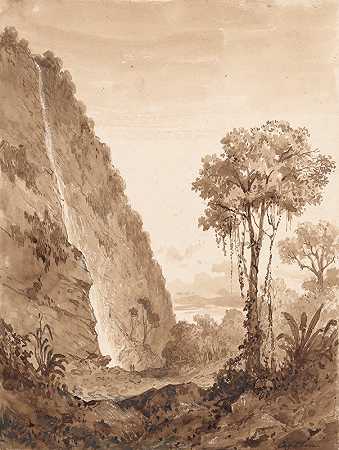 米歇尔·让·卡扎本的《马拉喀斯瀑布》