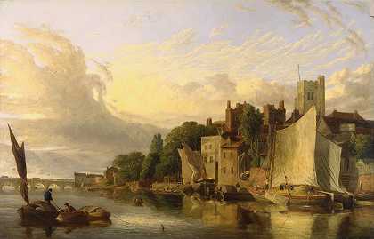 詹姆斯·斯塔克（James Stark）的《兰贝斯从河里望向威斯敏斯特大桥》