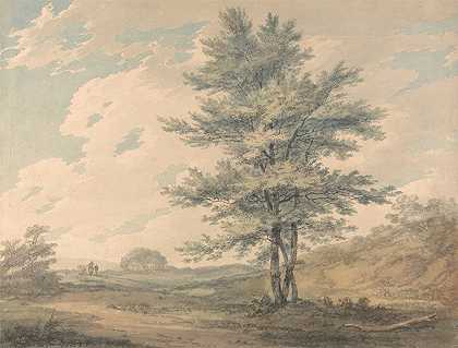 约瑟夫·马洛德·威廉·透纳的《树木与人物的风景》