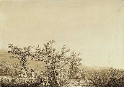 卡斯帕·戴维·弗里德里希（Caspar David Friedrich）的《秋-晚-成熟》