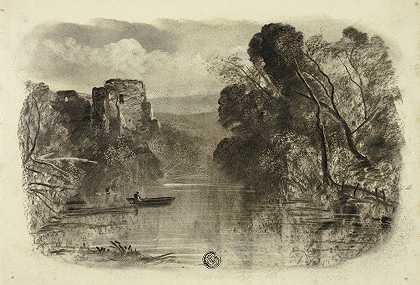 伊丽莎白·默里（Elizabeth Murray）的《河与城堡废墟和一号船》（River with Castle Ruin and Boat I）