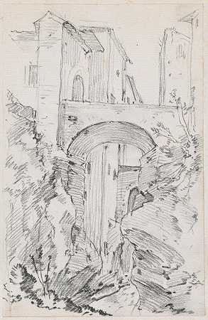 约瑟夫·玛丽·维恩的《Tivoli的一座高桥》